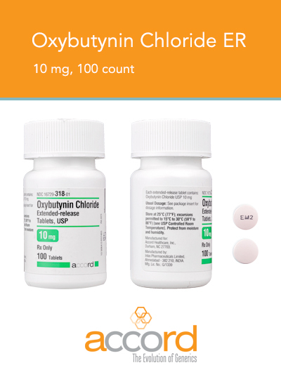 Oxybutynin Chloride ER Tablets 10 mg .. .  .  